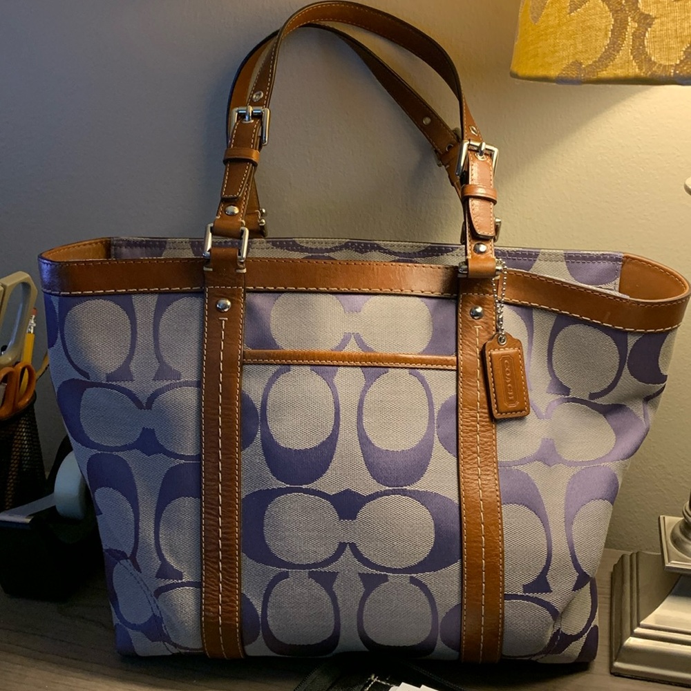 Coach purple bag